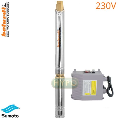 Pompa głębinowa 4N18 (2,2 kW) Belgiardino zamiennik Belardi 230V silnik sumoto Omnigena