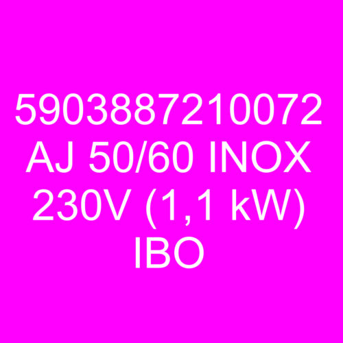 Pompa hydroforowa AJ 50/60 INOX 230V (1,1 kW) IBO