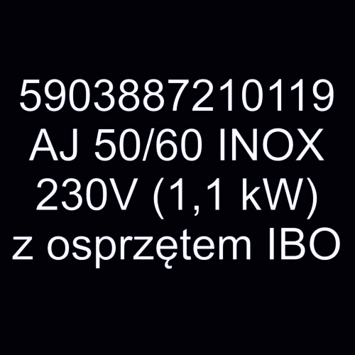 Pompa hydroforowa AJ 50/60 INOX 230V (1,1 kW) z osprzętem IBO