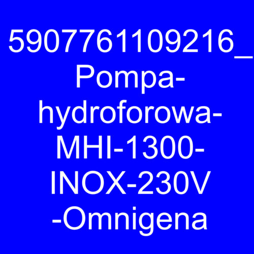 Pompa hydroforowa MHI 1300 INOX (1,3kW) 230V Omnigena