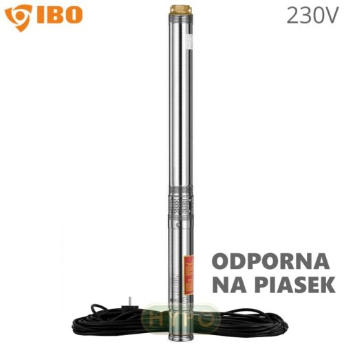 Pompa głębinowa 4 SDM 2-12 (0,75 kW) z 20m kablem 230V IBO